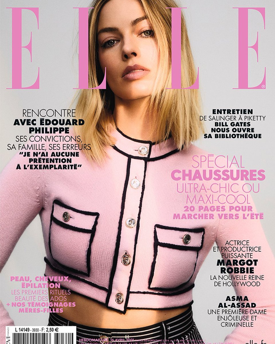 ELLE FRANCE magazine side cover 16 April 2021
