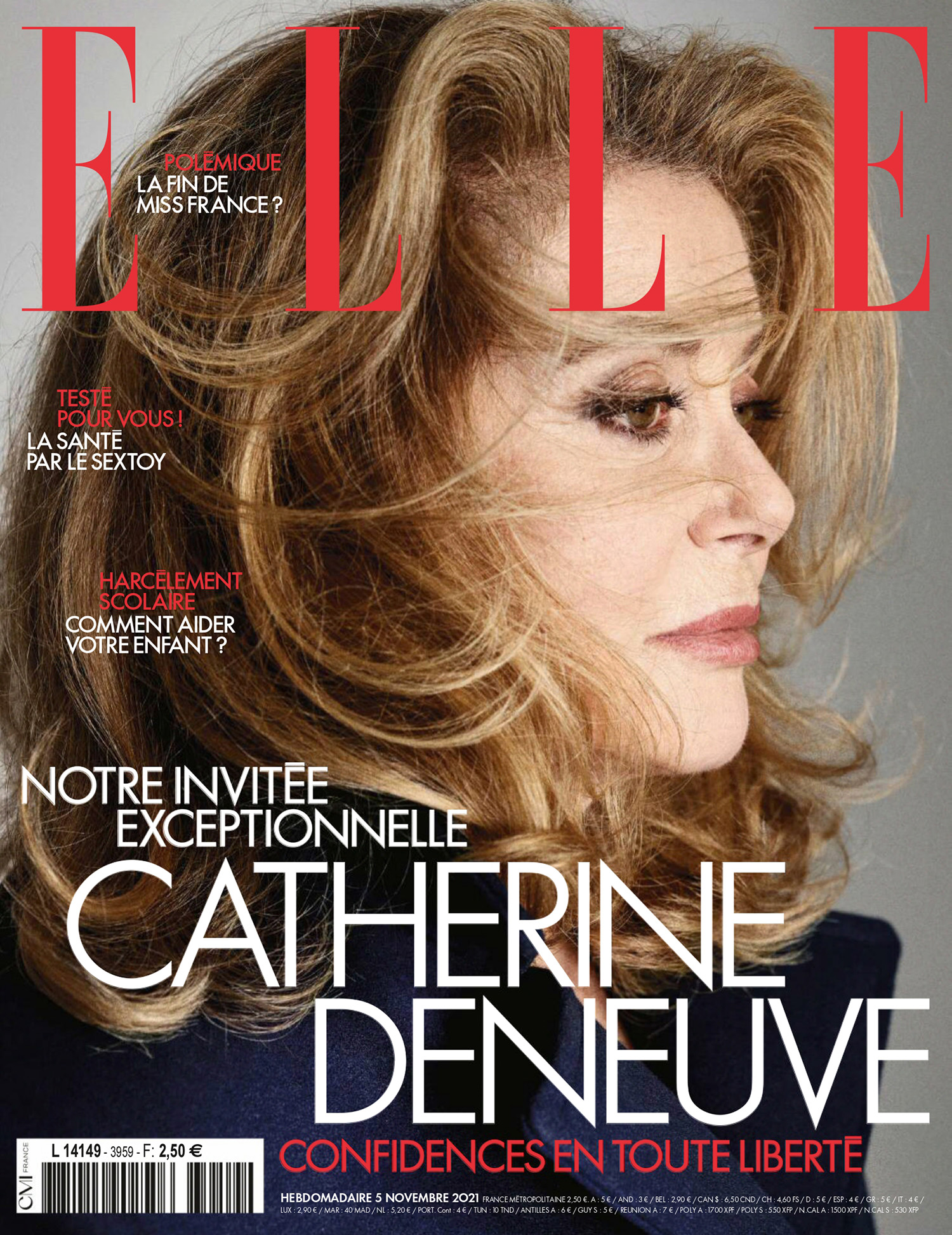 ELLE FRANCE magazine cover 5 November 2021