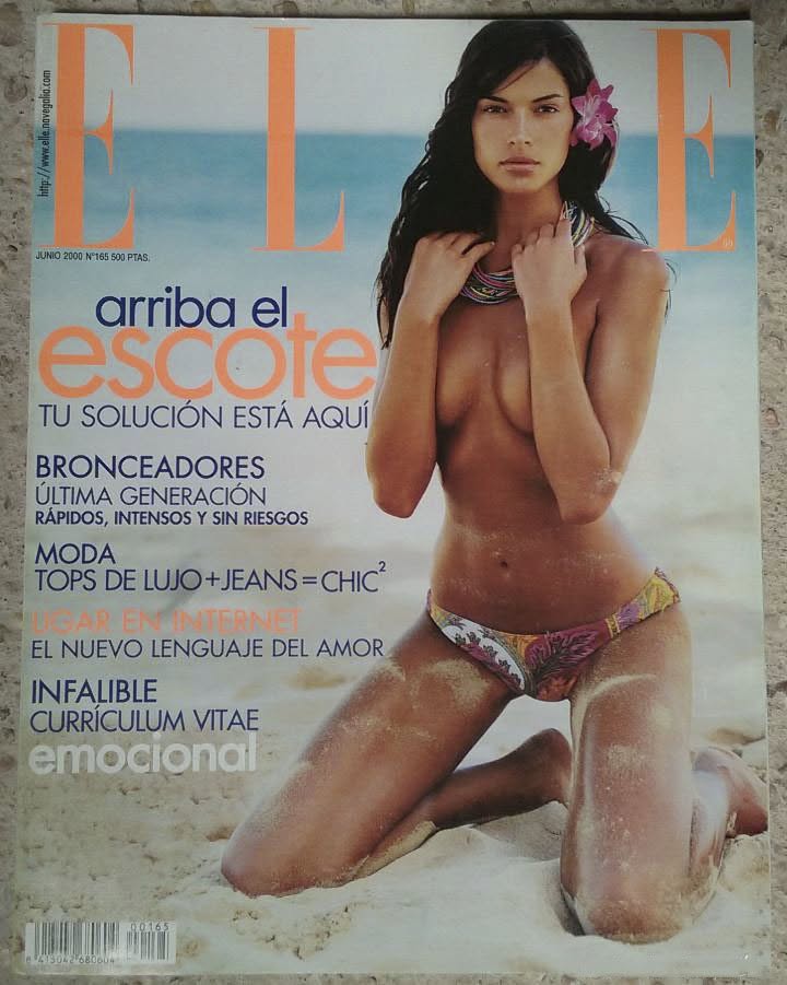 ELLE SPAIN magazine side cover Issue 165  June 2000