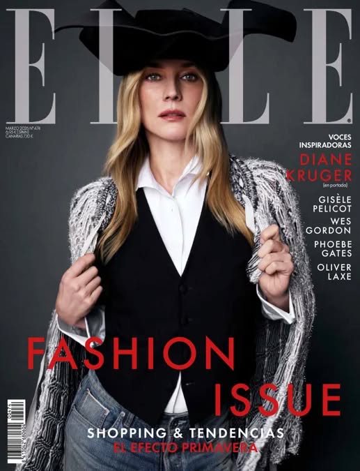ELLE SPAIN magazine side cover  March 2026