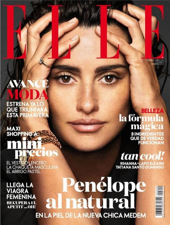 ELLE SPAIN magazine side cover  February 2014