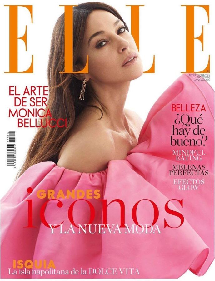 ELLE SPAIN magazine side cover  August 2019