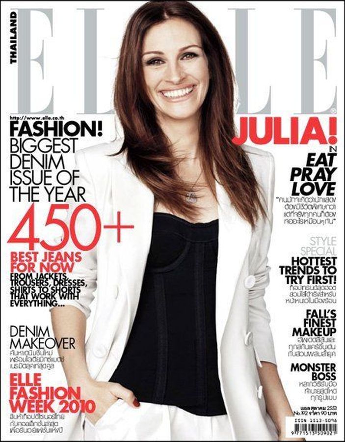 ELLE THAILAND magazine side cover  October 2010