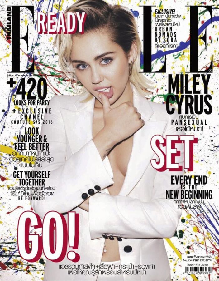 ELLE THAILAND magazine side cover  December 2015