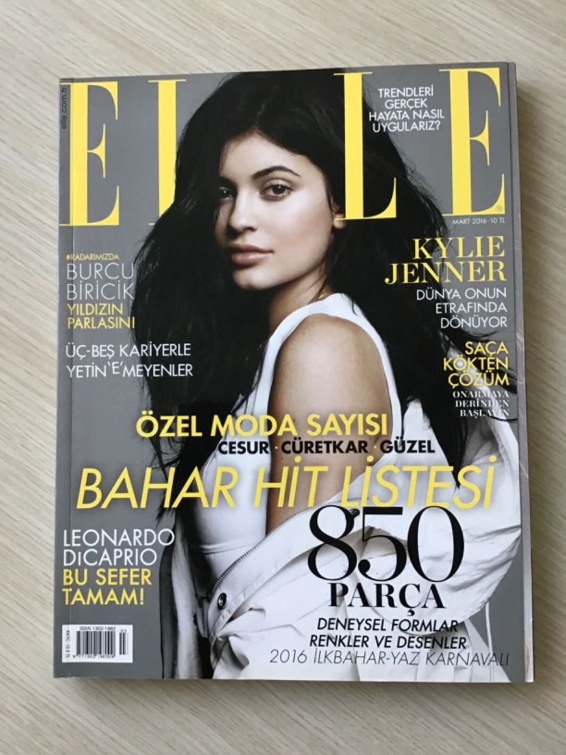 ELLE TURKEY magazine side cover  March 2016