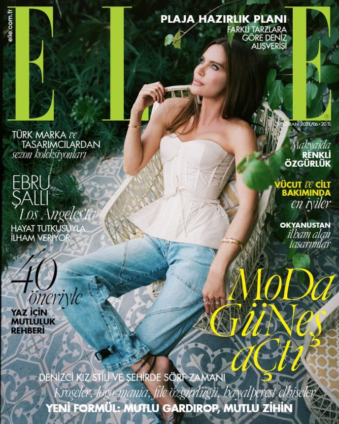 ELLE TURKEY magazine side cover  June 2021