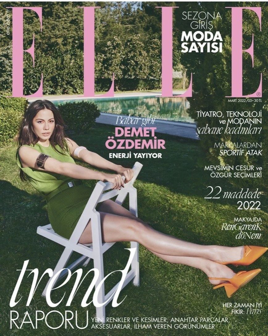 ELLE TURKEY magazine side cover  March 2022