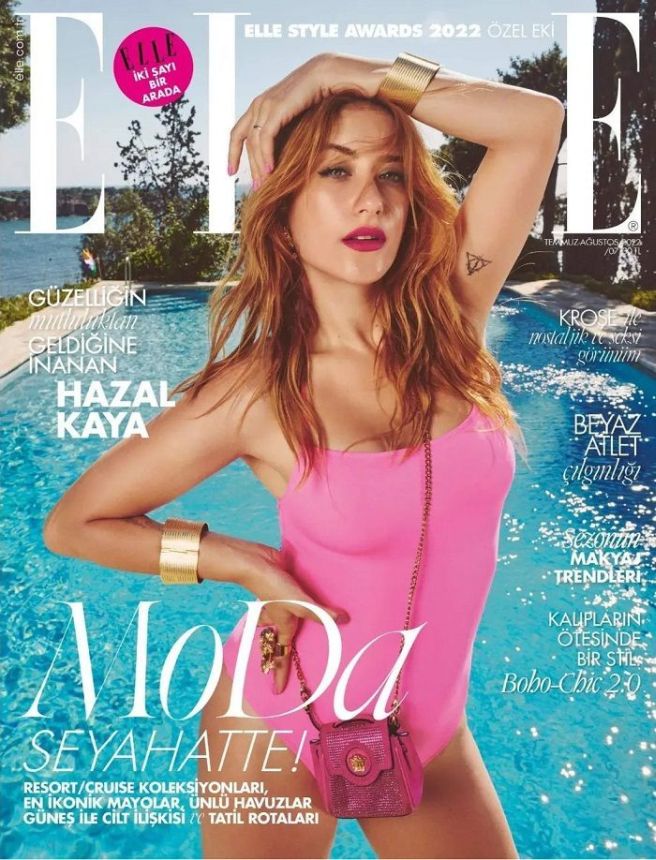 ELLE TURKEY magazine side cover  July/August 2022