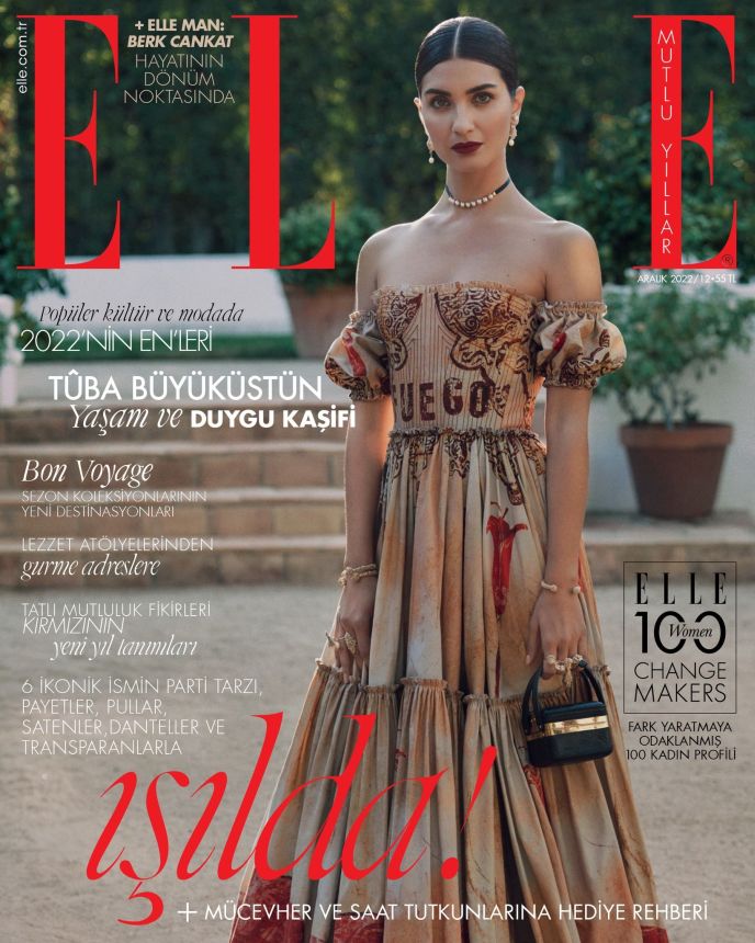 ELLE TURKEY magazine side cover  December 2022
