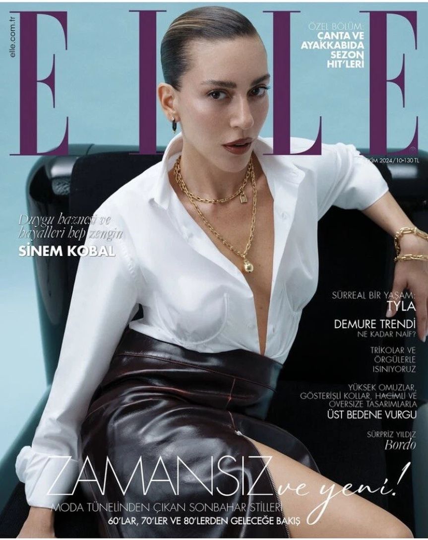 ELLE TURKEY magazine side cover  October 2024