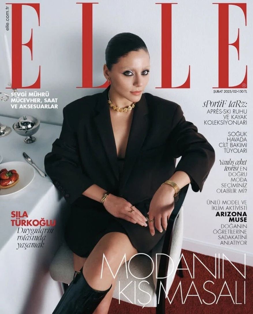 ELLE TURKEY magazine side cover  February 2025