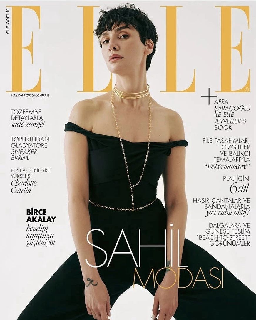 ELLE TURKEY magazine side cover  June 2025