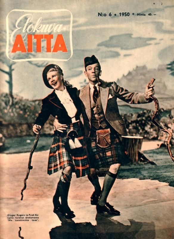 ELOKUVA-AITTA magazine side cover Issue 6  1950