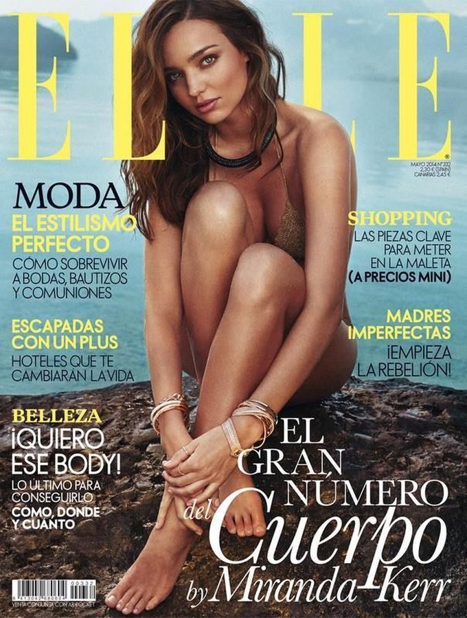 ELLE SPAIN magazine side cover  May 2014
