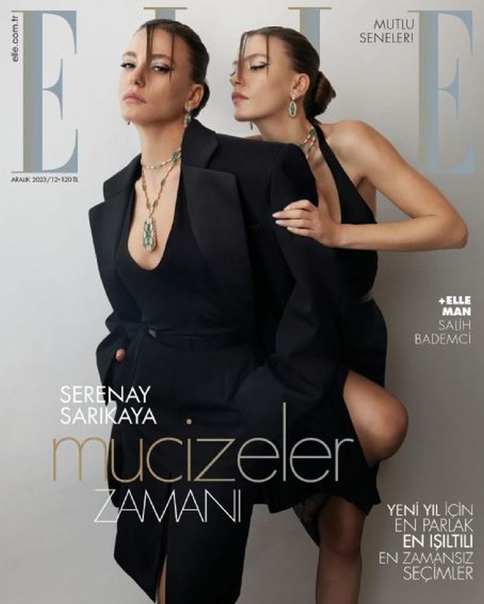 ELLE TURKEY magazine side cover  December 2023