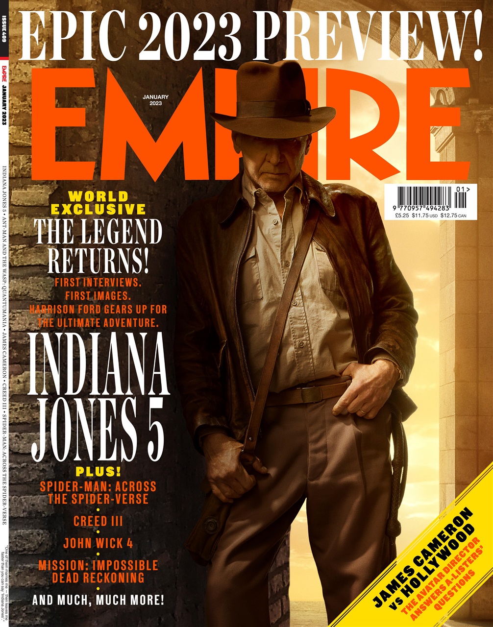 EMPIRE magazine cover Issue 409 January 2023