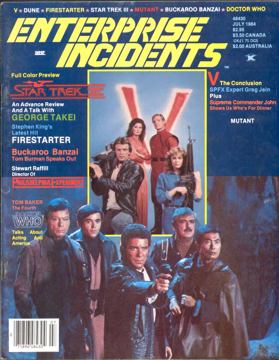 ENTERPRISE INCIDENTS/SF MOVIE LAND magazine cover Issue 19 July 1984