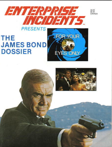 ENTERPRISE INCIDENTS/SF MOVIE LAND magazine cover  James Bond Dossier  1984