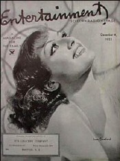 ENTERTAINMENT (30s) magazine side cover 4 December 1933