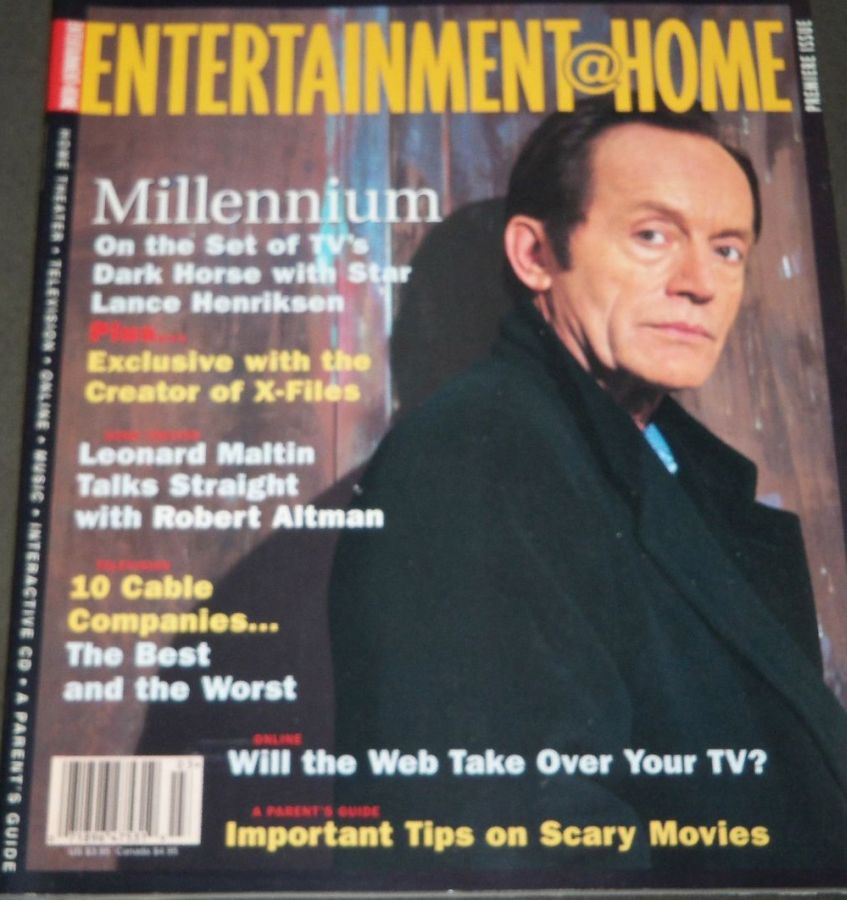 ENTERTAINMENT AT HOME magazine side cover Issue 1  March 1997