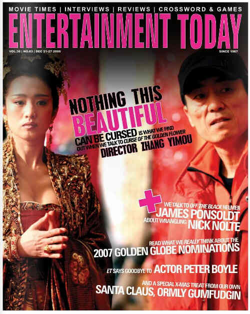 ENTERTAINMENT TODAY magazine side cover 21 December 2006