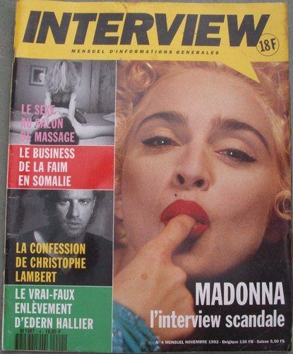 ENTREVUE magazine cover Issue 4 November 1992