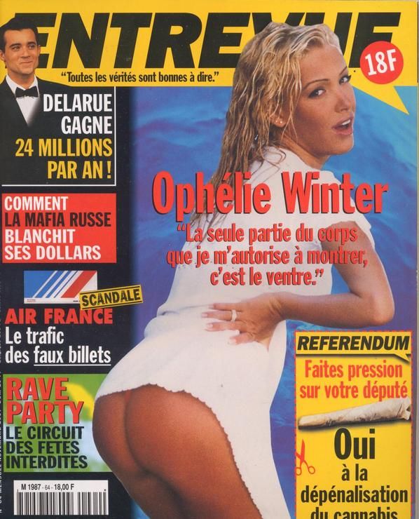 ENTREVUE magazine cover Issue 64 November 1997