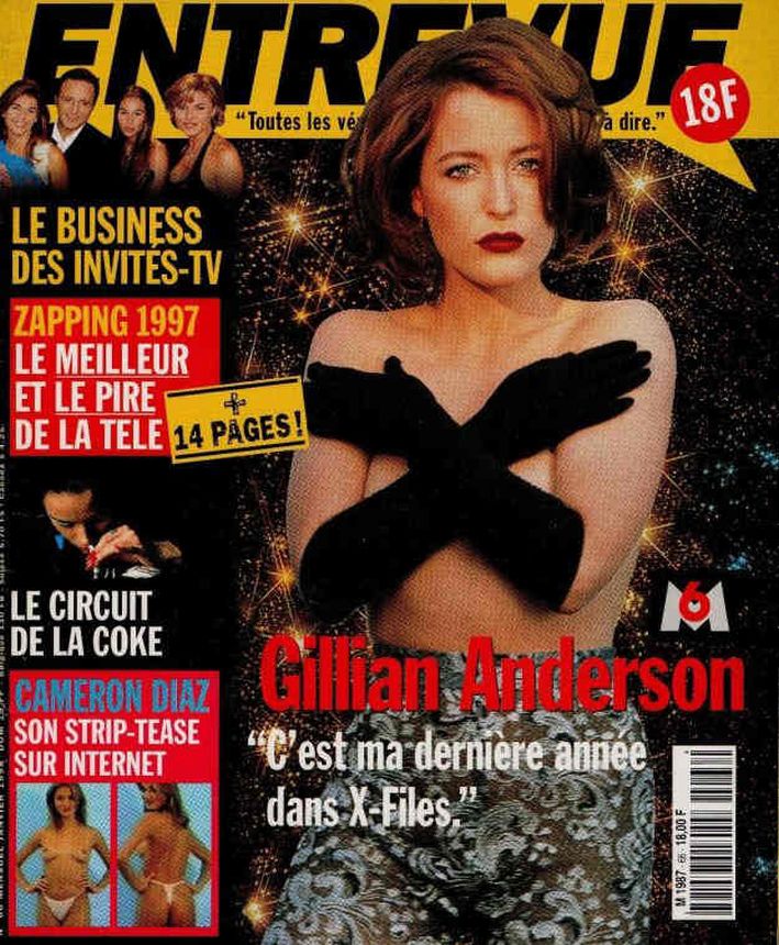ENTREVUE magazine cover Issue 66 January 1998