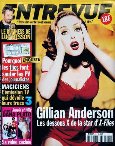 ENTREVUE magazine cover Issue 75 October 1998