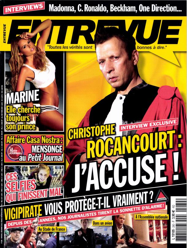ENTREVUE magazine cover Issue 280 December 2015