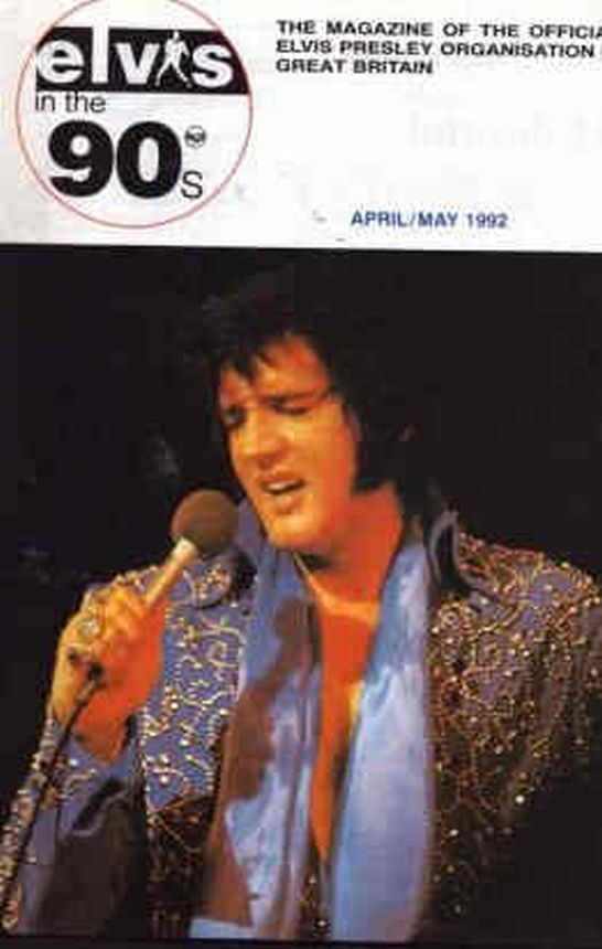 OFFICIAL ELVIS PRESLEY FAN CLUB magazine cover  April/May 1992
