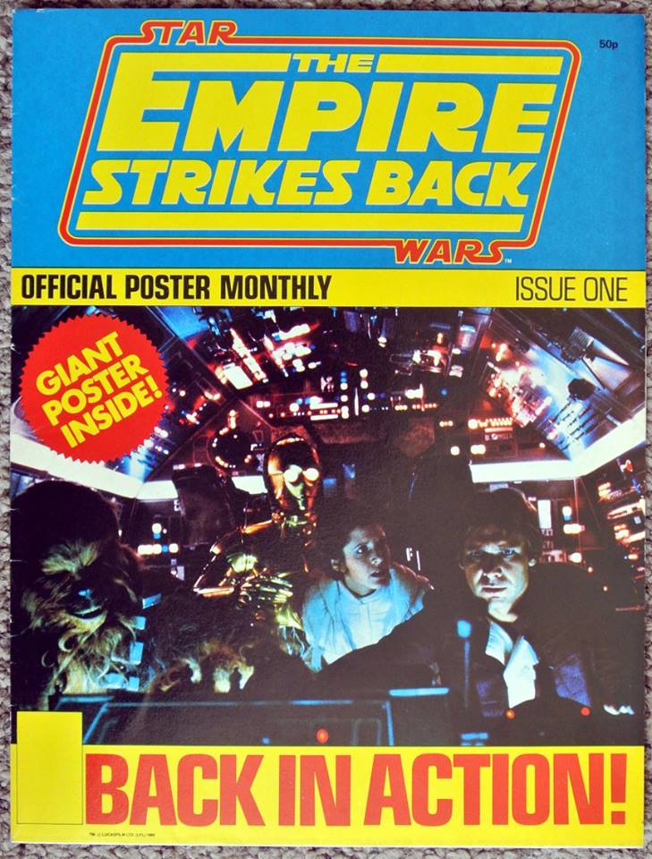 OFFICIAL FILM POSTER MAGAZINE magazine side cover Issue 1  1980