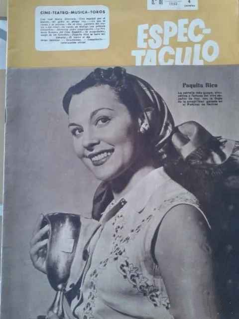 ESPECTACULO magazine cover   1952