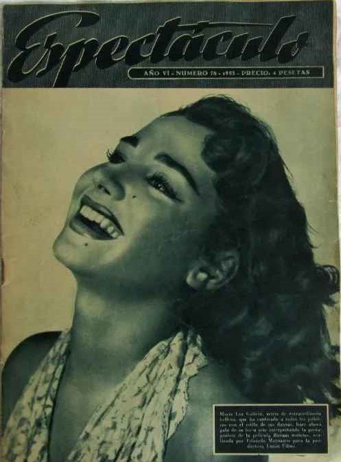 ESPECTACULO magazine cover Issue 78   1953