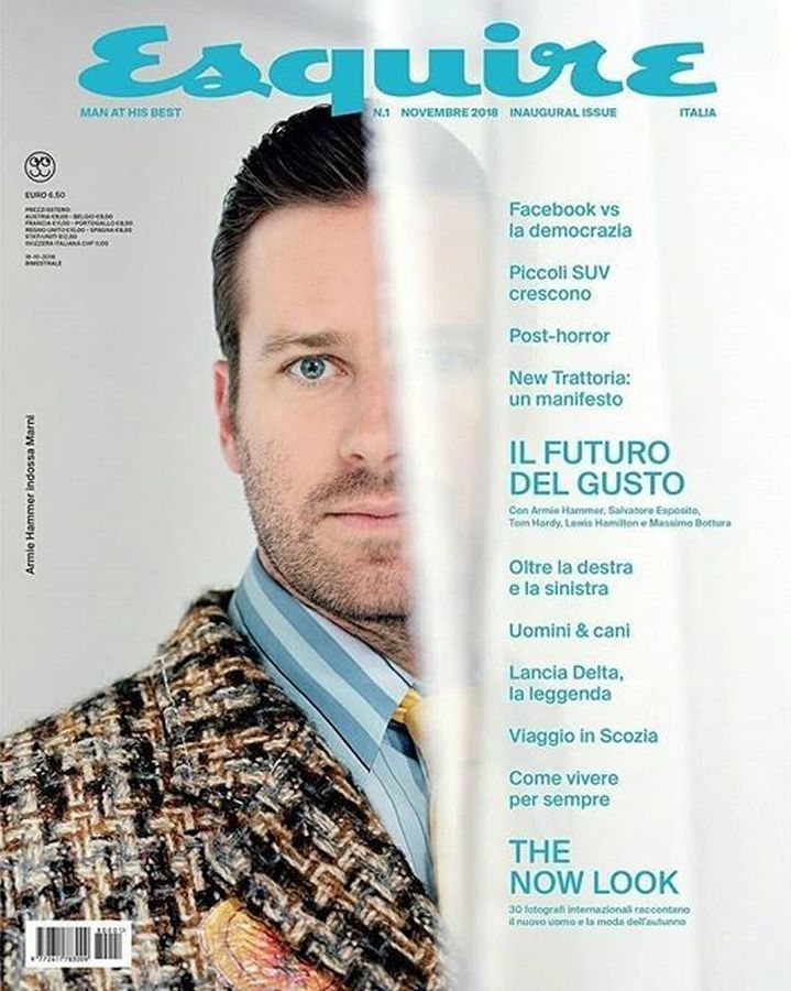 ESQUIRE ITALY magazine cover  November 2018