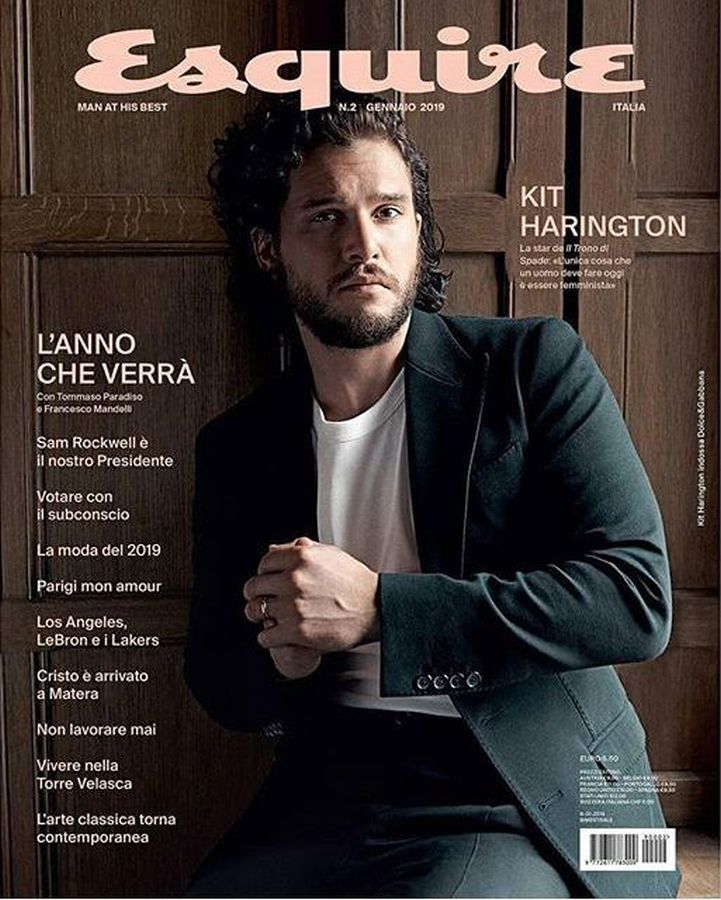 ESQUIRE ITALY magazine cover  January 2019