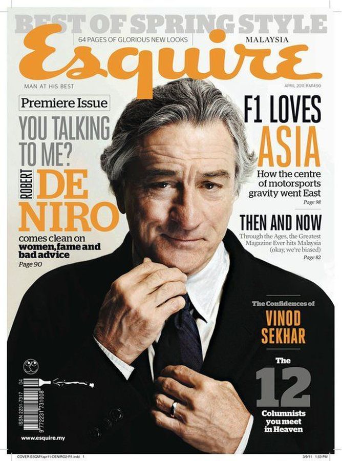 ESQUIRE MALAYSIA magazine side cover  April 2011