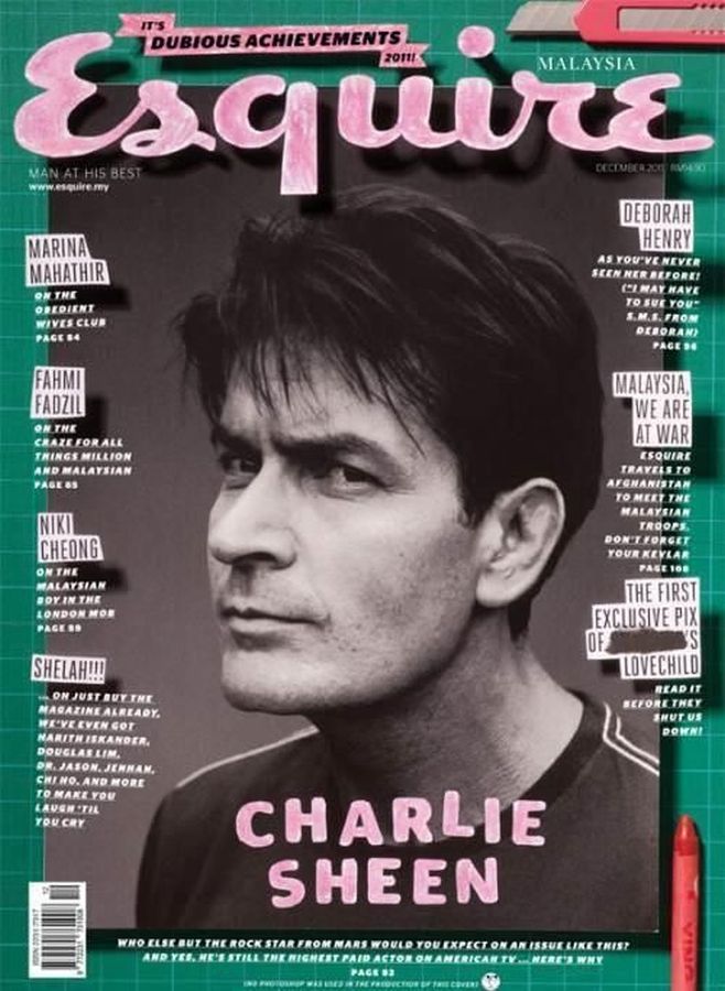 ESQUIRE MALAYSIA magazine side cover  December 2011
