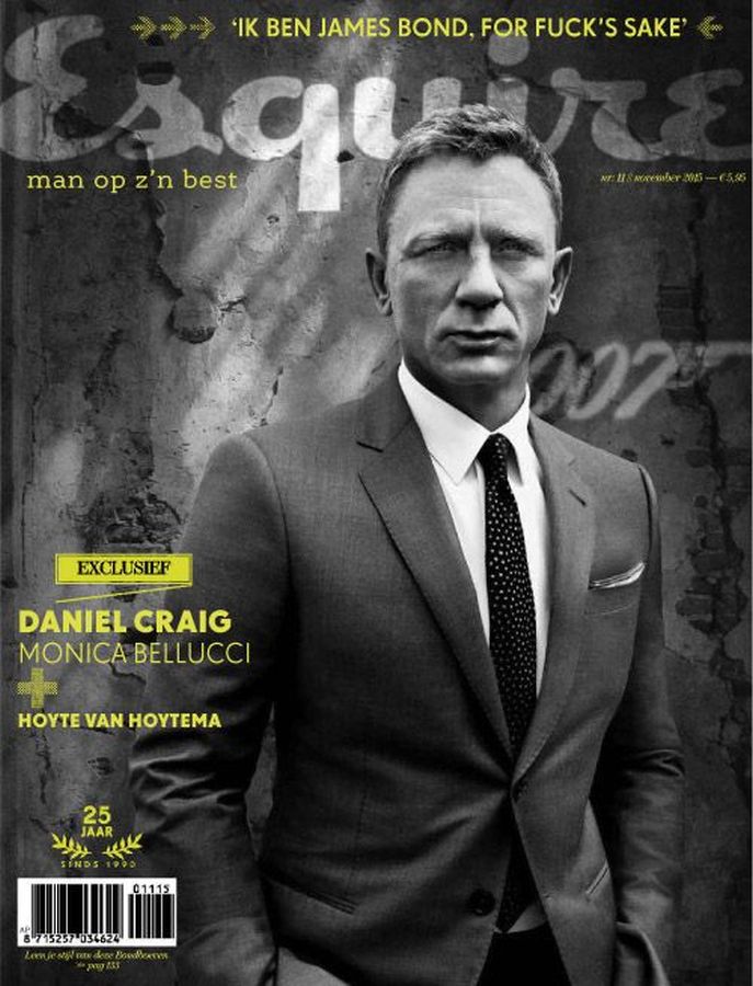 ESQUIRE NETHERLANDS magazine side cover  November 2015