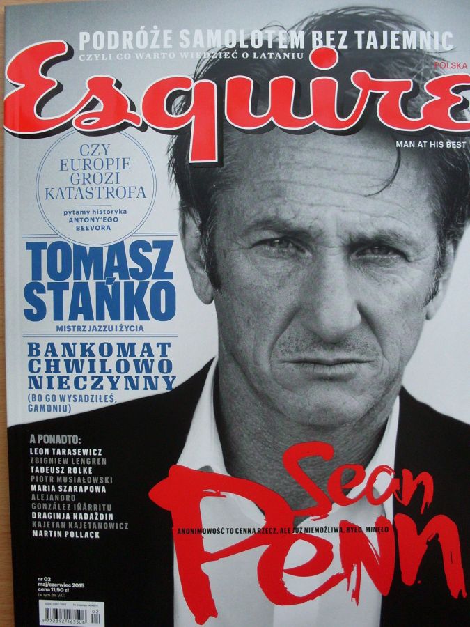 ESQUIRE (Poland) magazine side cover  May/June 2015