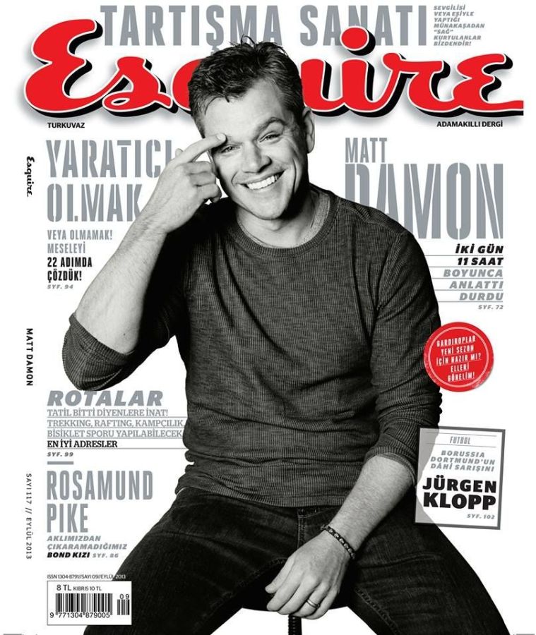 ESQUIRE TURKEY magazine cover  September 2013