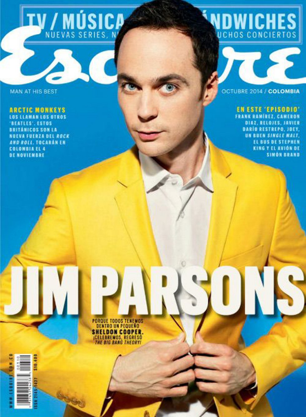 ESQUIRE (COLOMBIA) magazine side cover  October 2014
