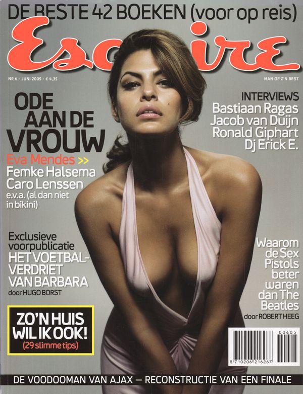 ESQUIRE NETHERLANDS magazine side cover  June 2005