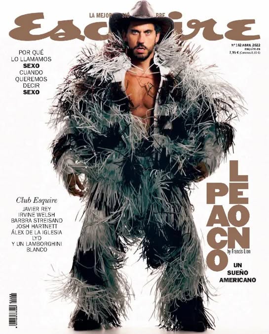 ESQUIRE (Spain) magazine side cover Issue 162  April 2022
