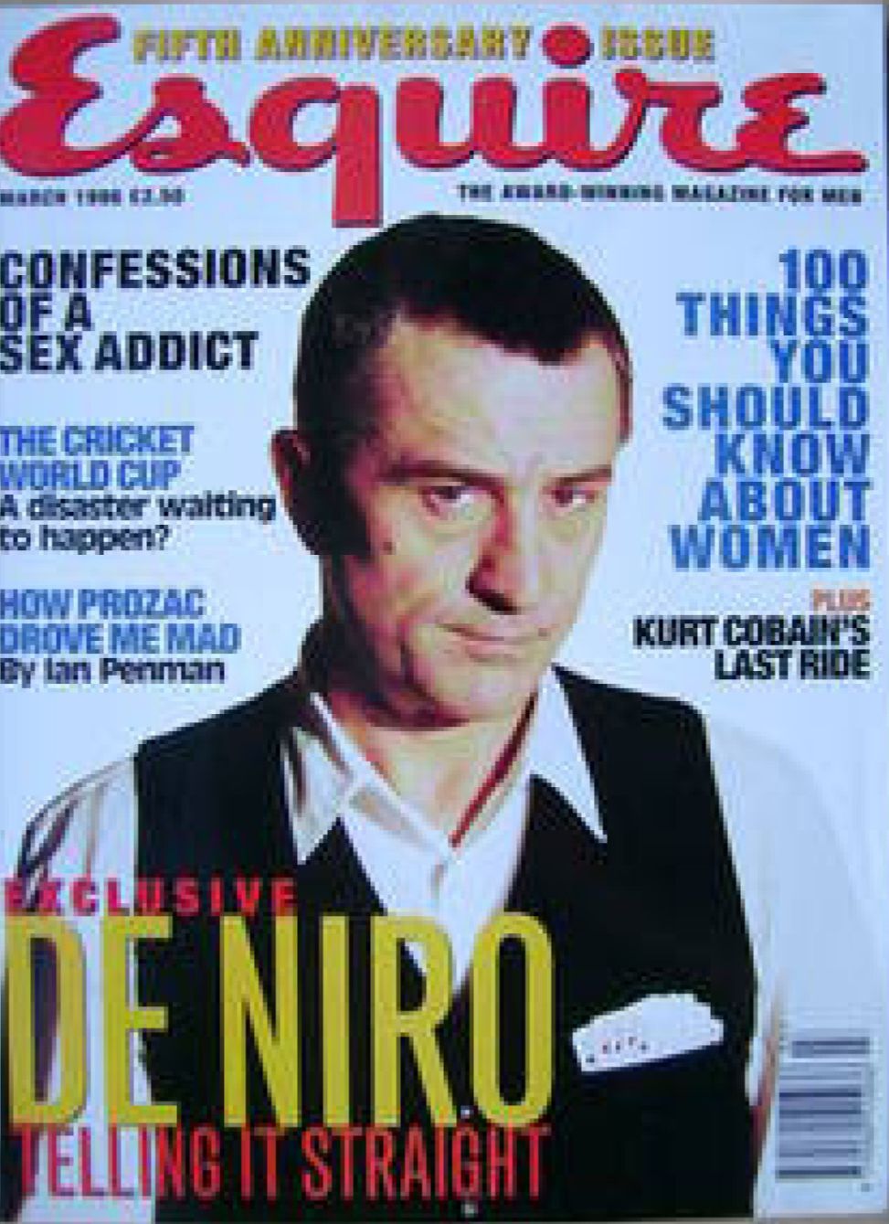 ESQUIRE magazine cover  March 1996
