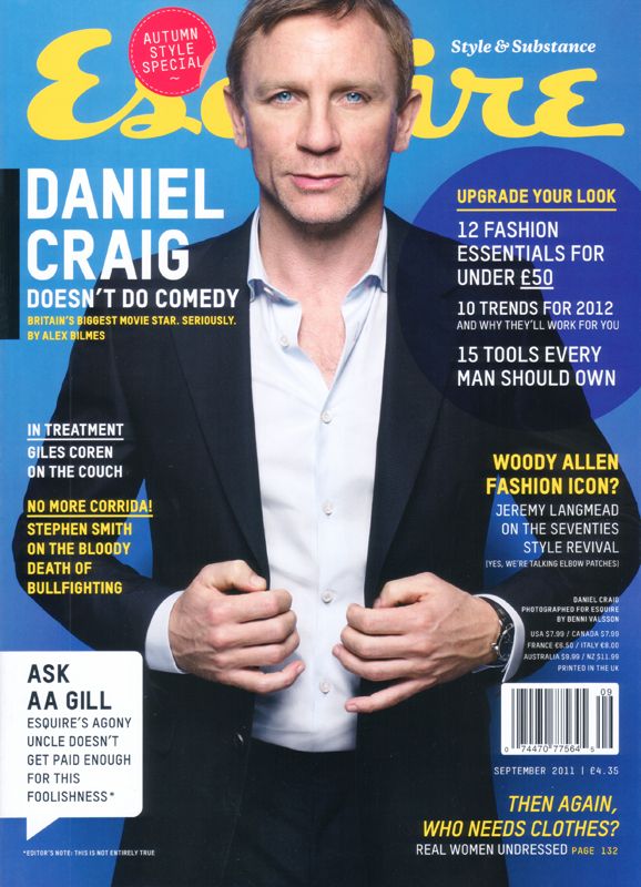 ESQUIRE magazine cover  September 2011