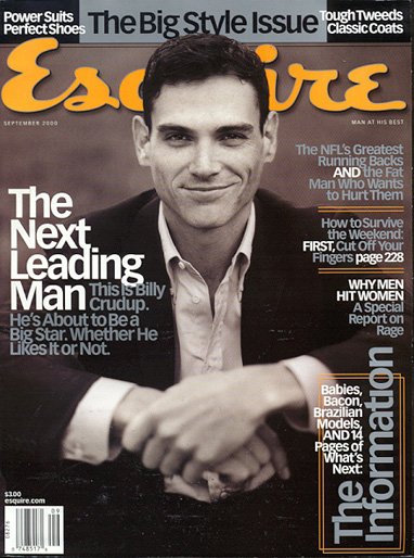 ESQUIRE (USA) magazine side cover  September 2000