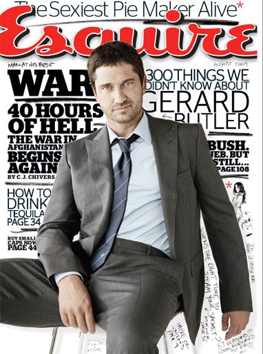 ESQUIRE (USA) magazine side cover  August 2009