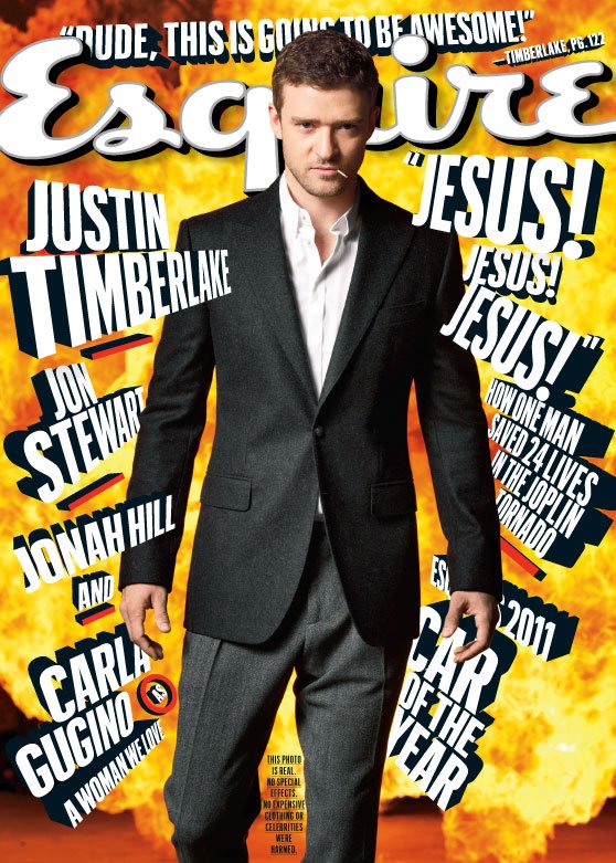 ESQUIRE (USA) magazine side cover  October 2011