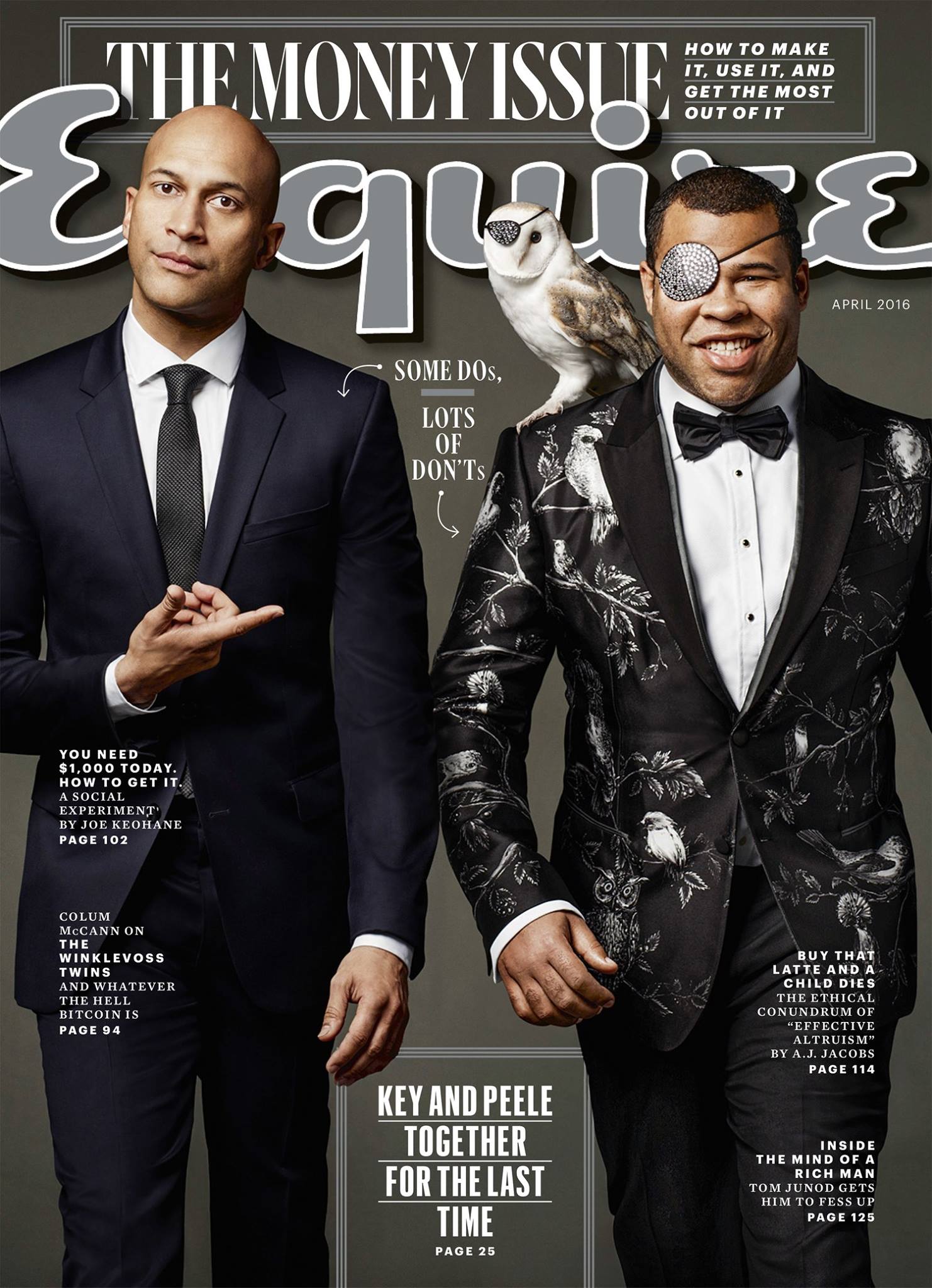 ESQUIRE (USA) magazine cover  April 2016
